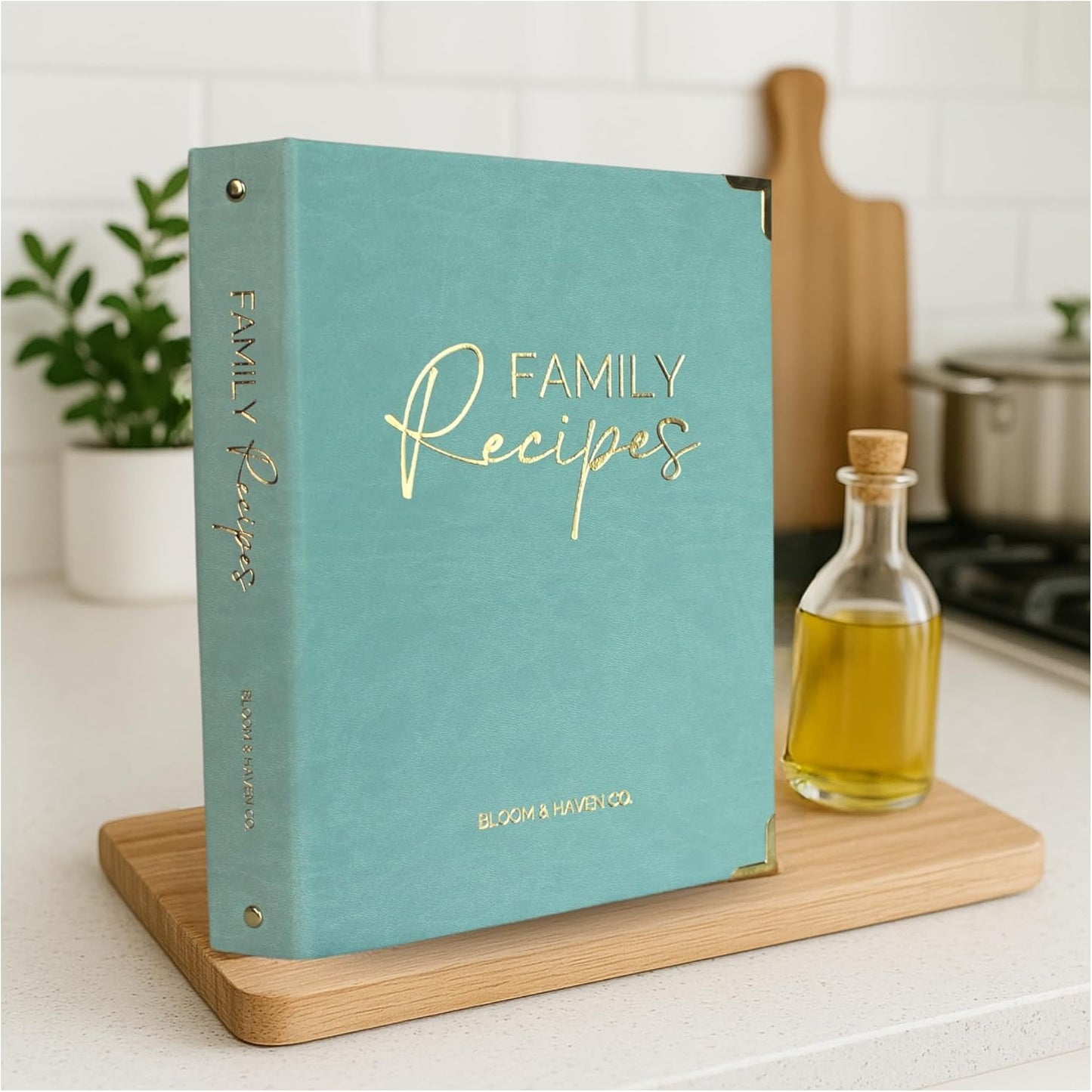 Bloom and Haven Recipe Binder | Write your family Recipes on blank Cookbook