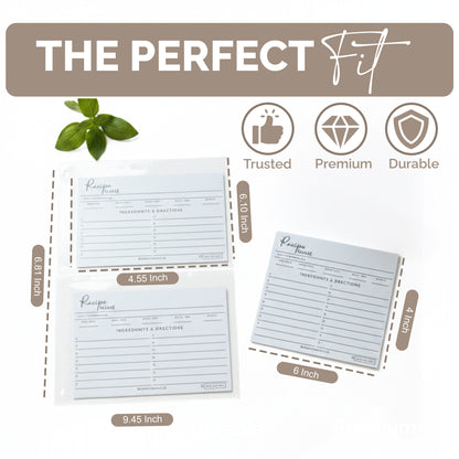 Recipe Card Sleeves  (Pack of 30)