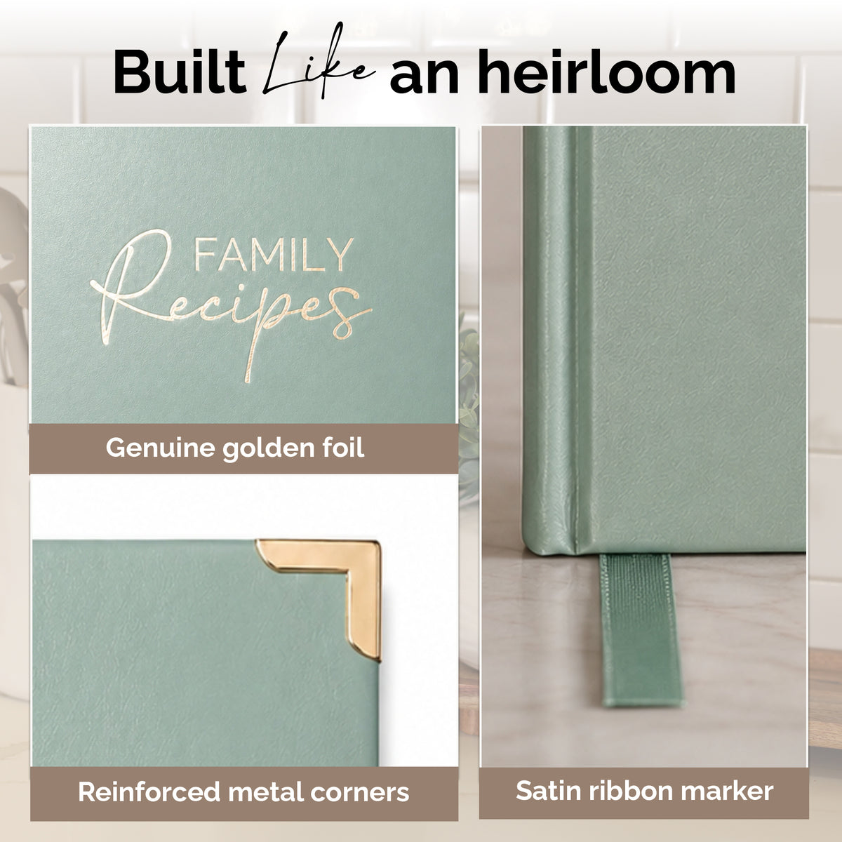 Bloom and Haven Recipe Book | A Beautiful Keepsake for Recipes & Traditions