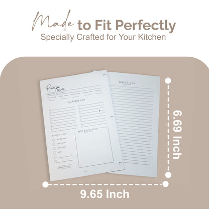 Recipe Refill Pages (Pack of 30)