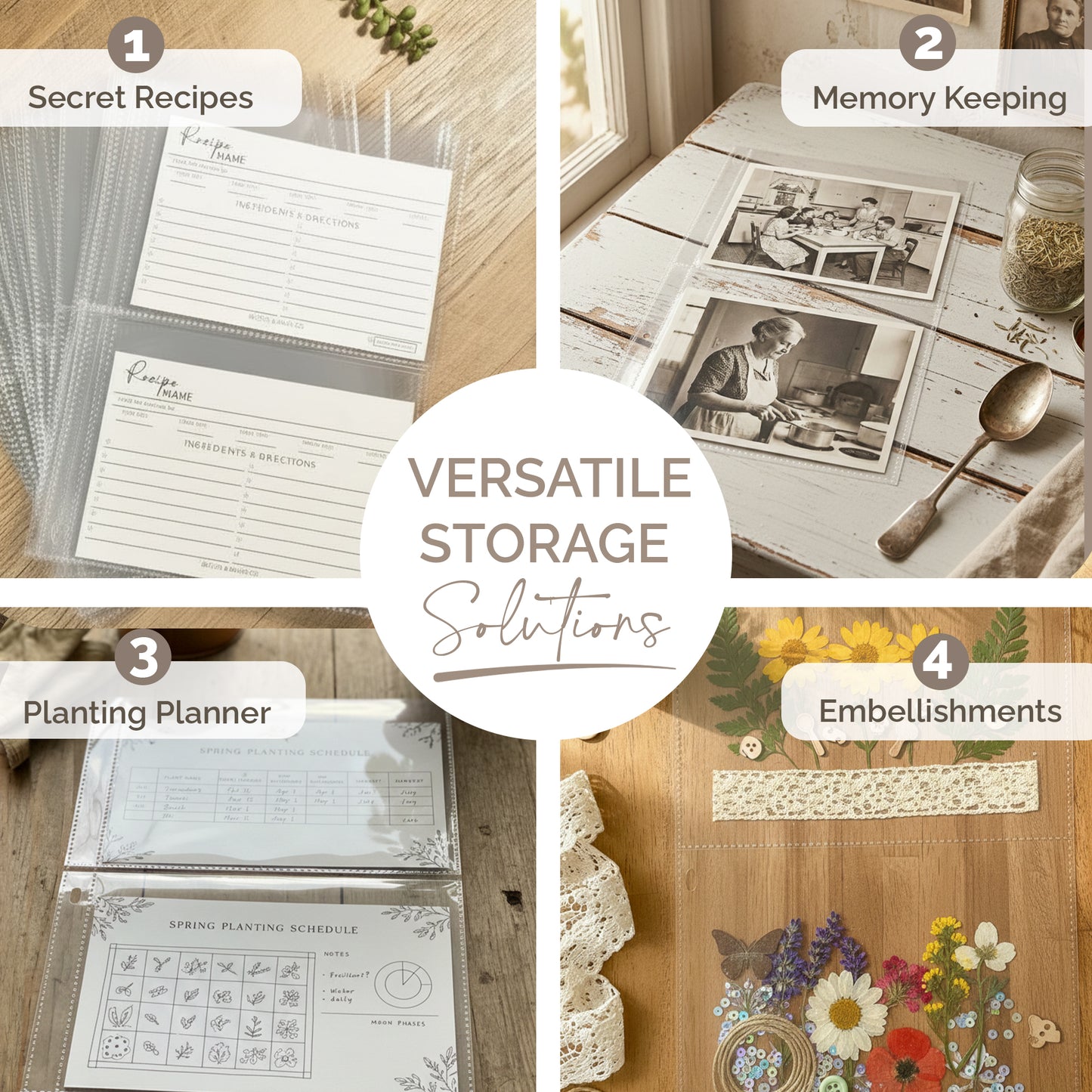 Recipe Card Sleeves  (Pack of 30)