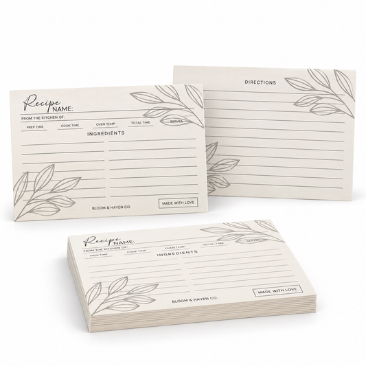 Off-White Recipe Card