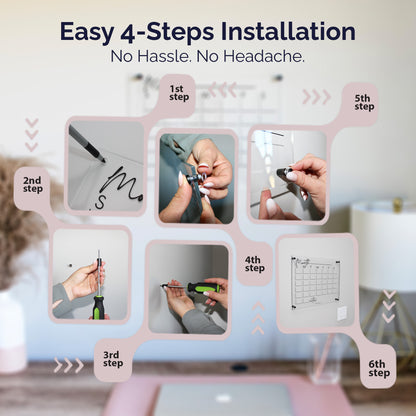 Premium Acrylic Calendar for Wall (16.75” x 13.25” x 1/4”)