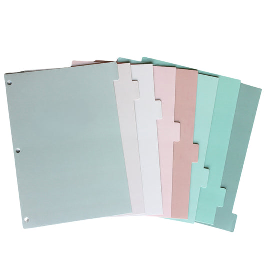 Colorful Blank Tab Dividers (Set of 8)